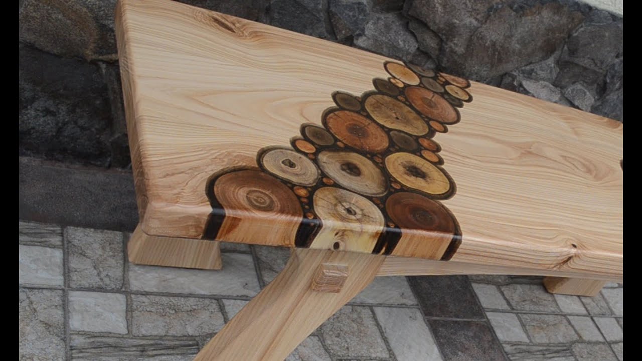 Woodworker creates stunning ash bench