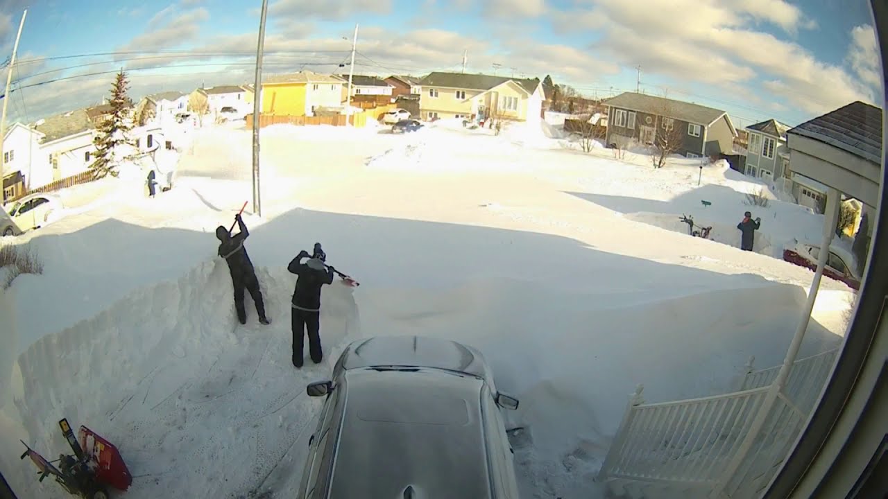 Cleaning up after a record-breaking blizzard.
