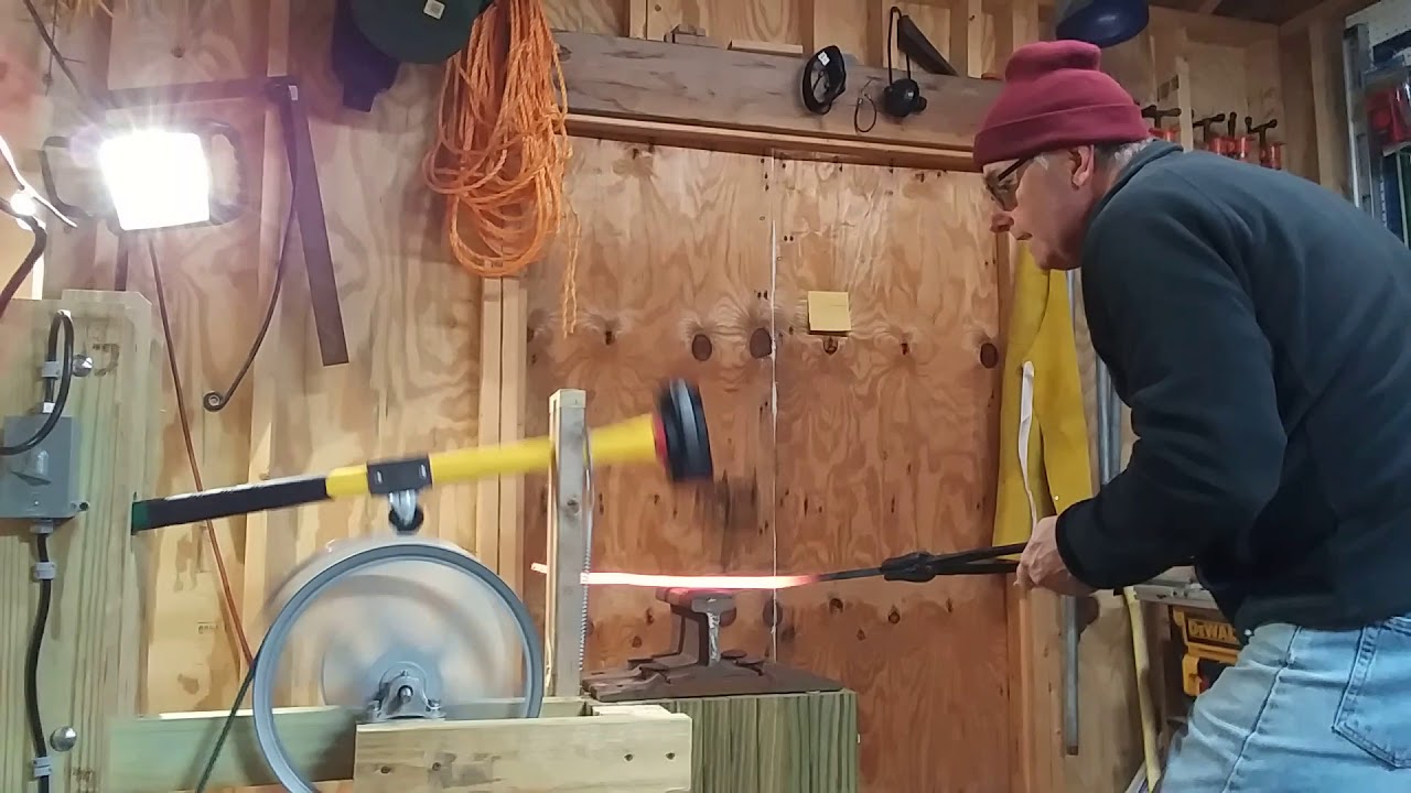 Homemade power hammer.