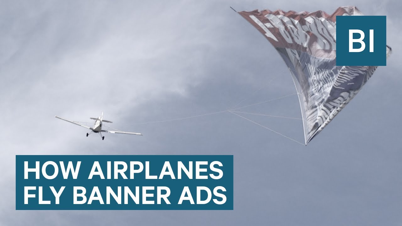 How planes fly those giant advertising banners