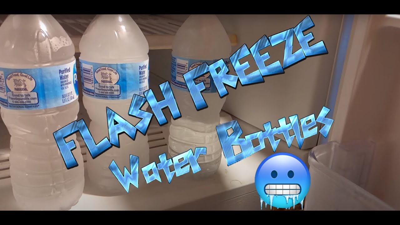 Why water bottles flash freeze when shaken.