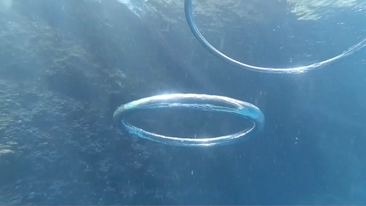 When two bubble rings collide