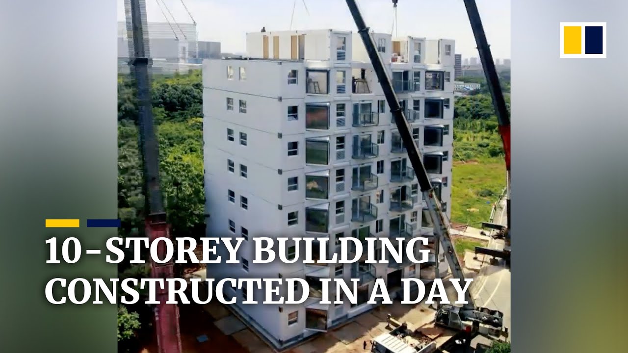 10story building constructed in one day