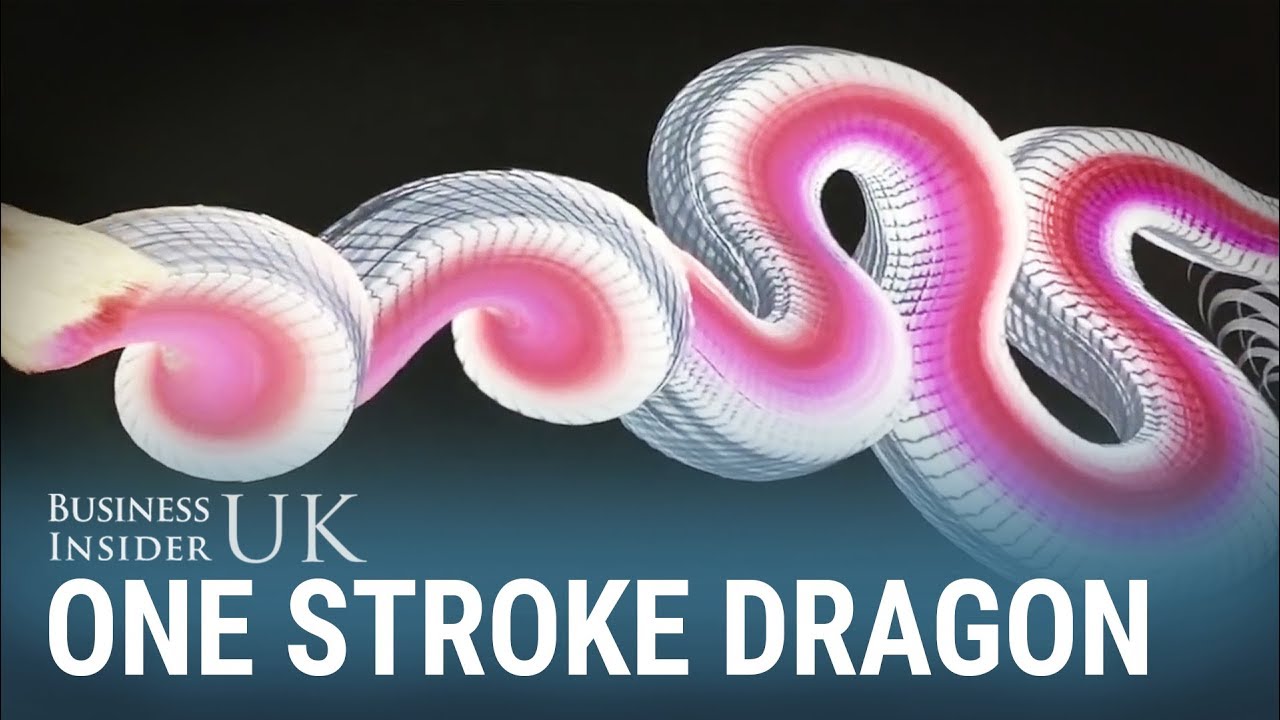 Japanese Artist Paints Stunning Dragons In One Brush Stroke Japanese Artist Paints Stunning Dragons In One Brush Stroke