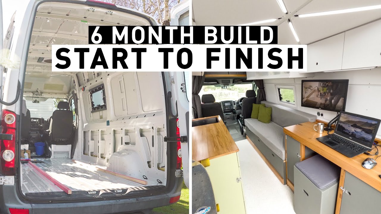 DIY camper van total renovation timelapse.