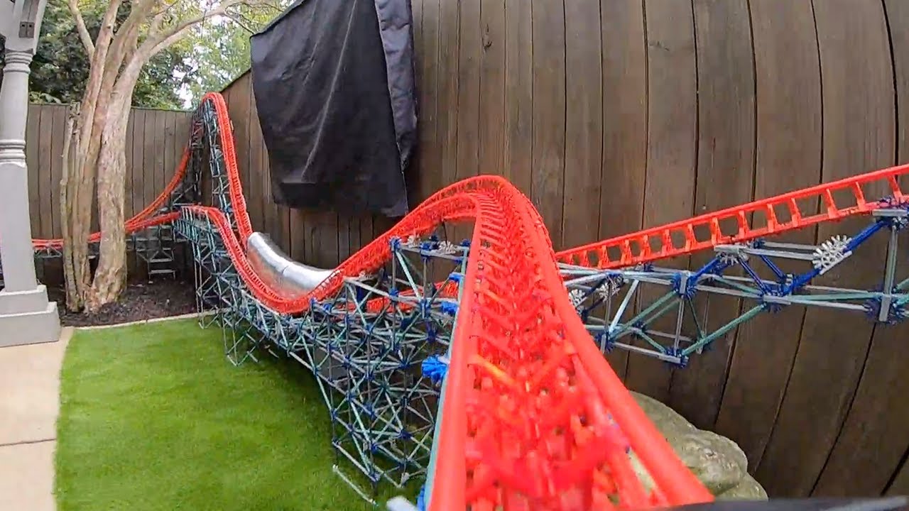 Take a ride on K'Nex roller coaster.
