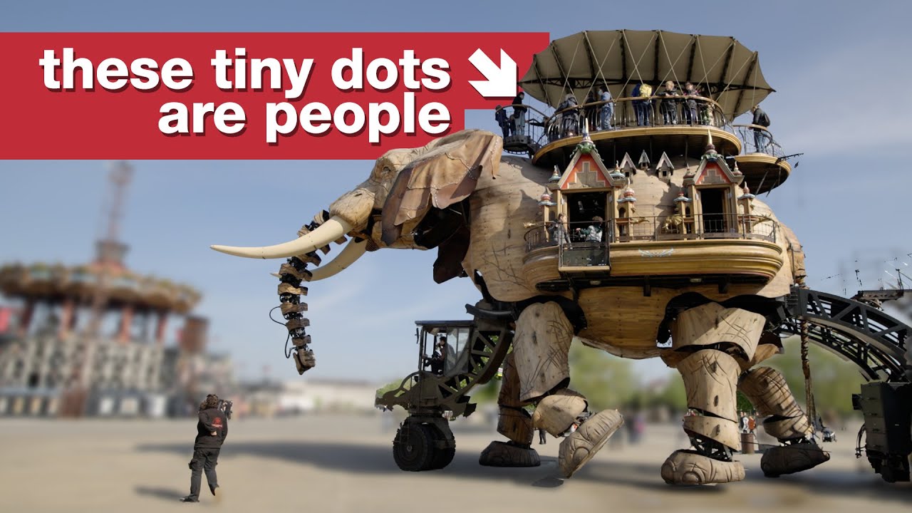 You can ride this giant mechanical elephant.