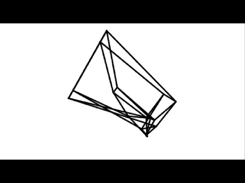 Tesseract spinning in 10 dimensions.