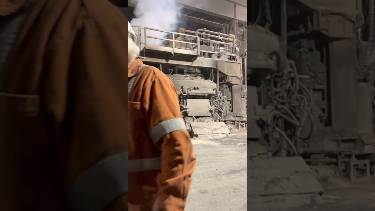 Incredible electrical arc furnace.