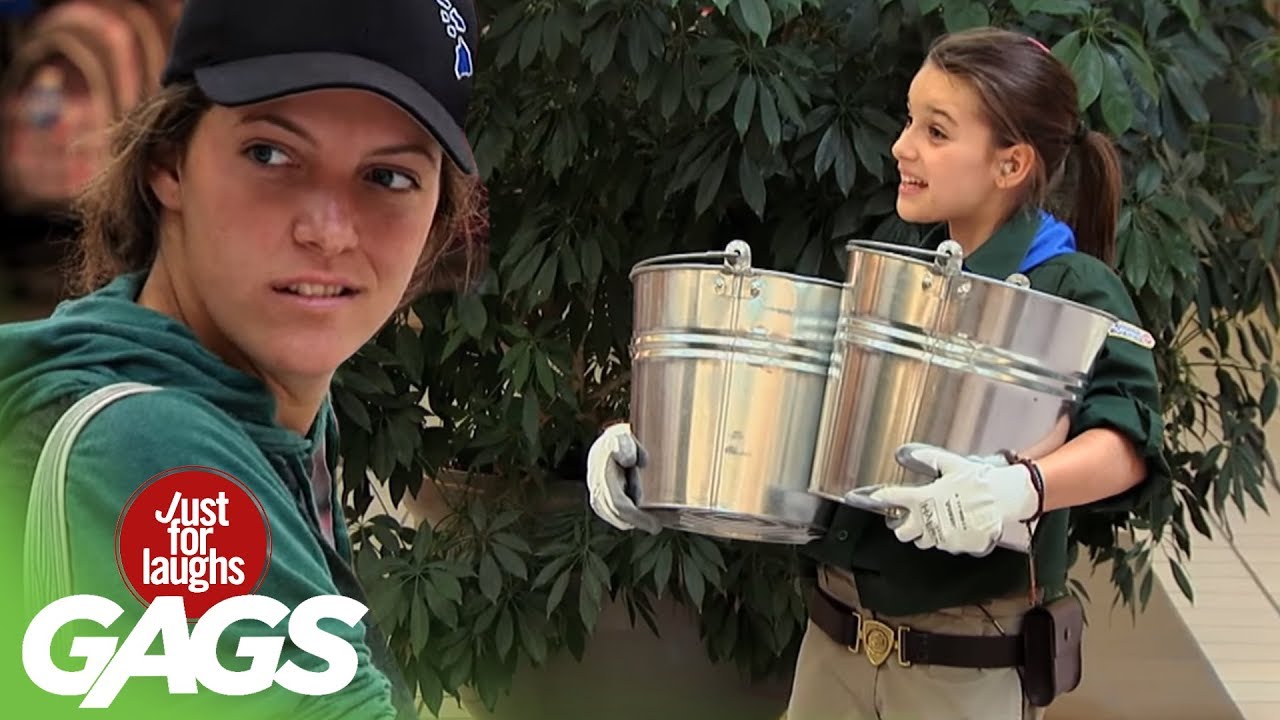 Strongest girl in the world prank.