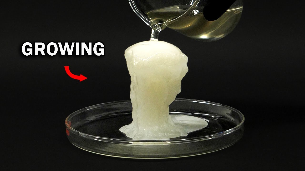 Using vinegar to make hot ice.