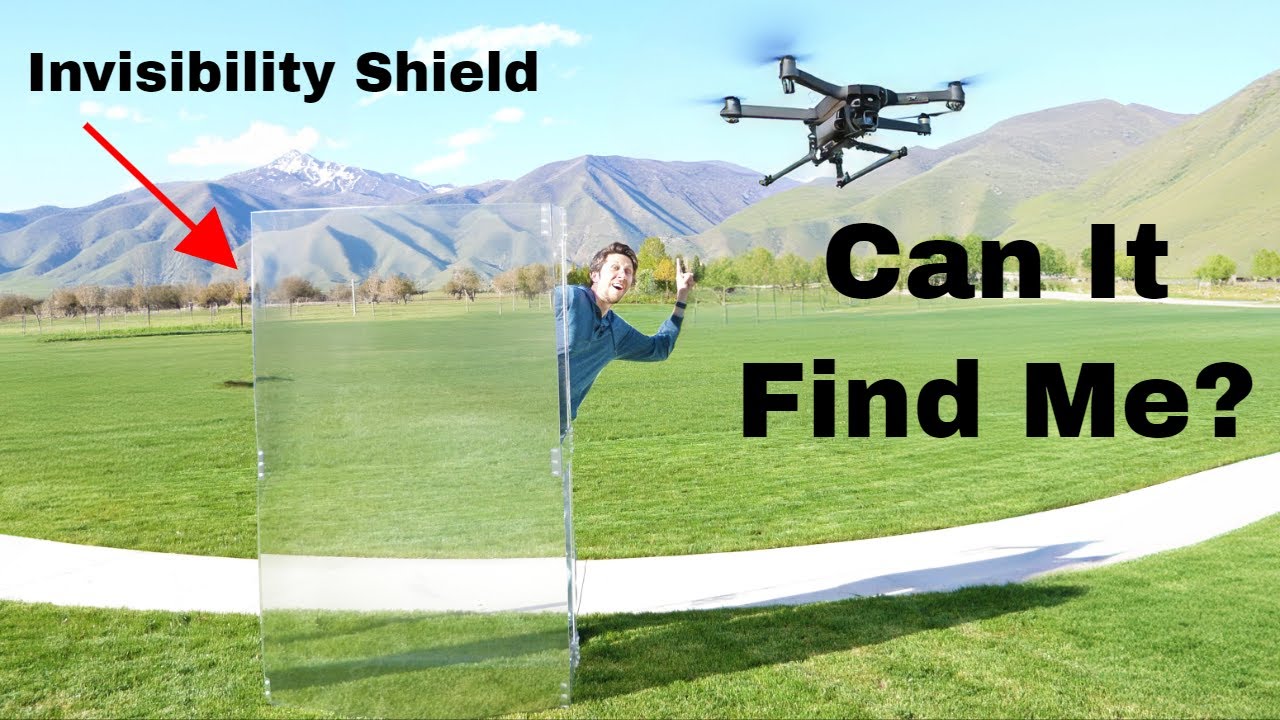 Trying To Escape Drone With Invisibility Shield trying-to-escape-drone-with-invisibility-shield